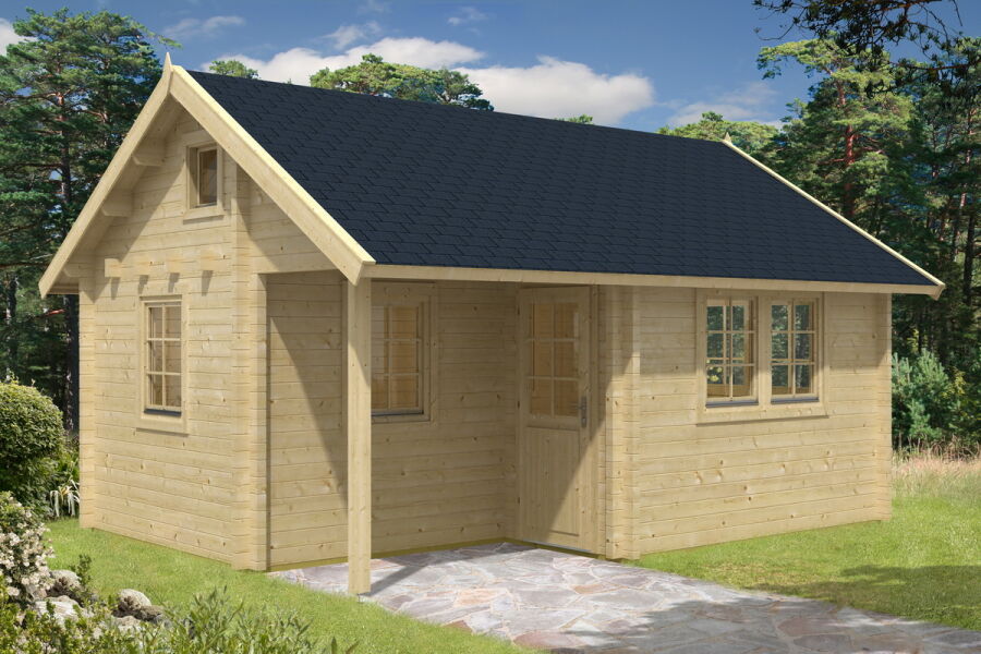 Tene Gartenhaus PERTTI 70mm