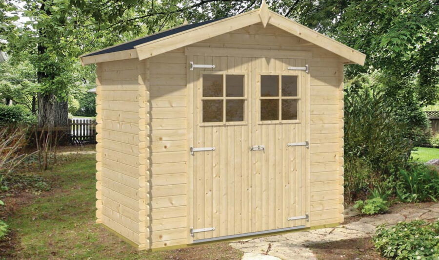 Tuindeco Gartenhaus Blockhütte MALVA (mit Boden) 260 x 150 / 19mm