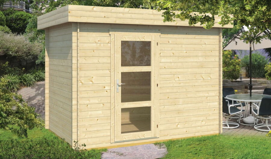 Tuindeco Gartenhaus Blockhütte NOVALIE (mit Boden) 300 x 200 / 19mm