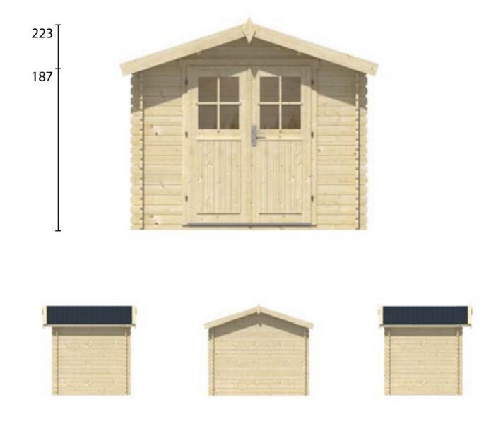 Tuindeco Gartenhaus Blockhütte ROBERT 260 x 200 / 28mm