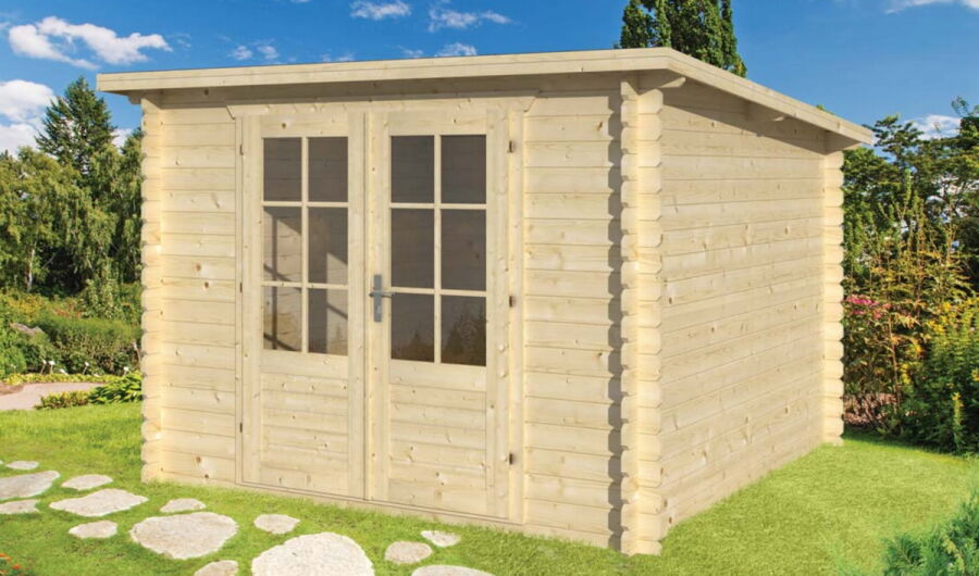 Tuindeco Gartenhaus Blockhütte JÖRGEN 290 x 290 / 28mm