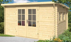 Tuindeco Gartenhaus Blockhütte LOYA 380 x 300 / 28mm