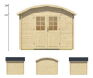 Tuindeco Gartenhaus Blockhütte KLAIR 300 x 240 / 28mm natur