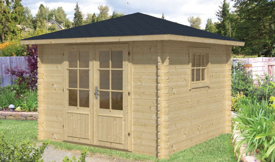 Tuindeco Gartenhaus Blockhütte HALVAR 300 x 300 / 28mm