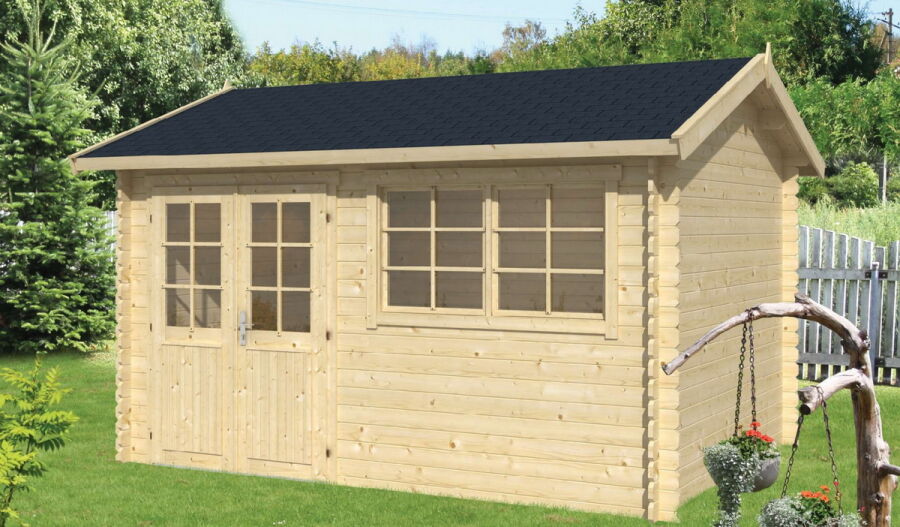Tuindeco Gartenhaus Blockhütte AKSEL 400 x 300 / 28mm