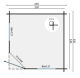 Tuindeco Gartenhaus Blockhütte JOS 250 x 250 / 28mm