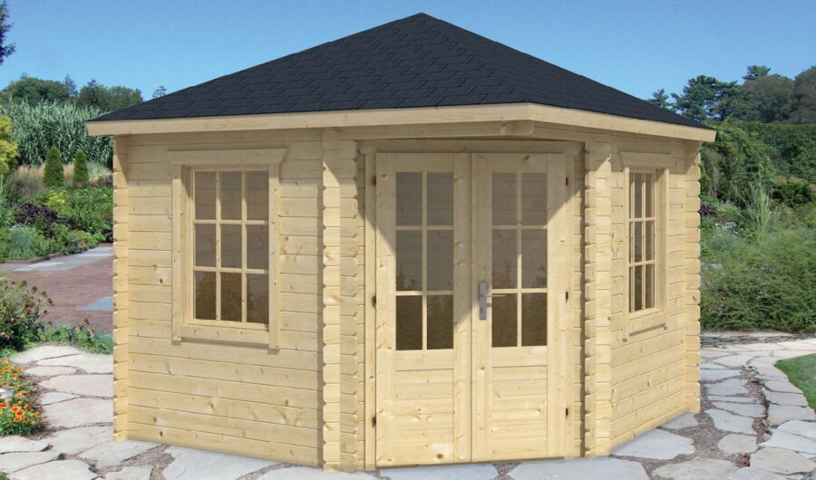 Tuindeco Gartenhaus Blockhütte INGRID 300 x 300 / 28mm