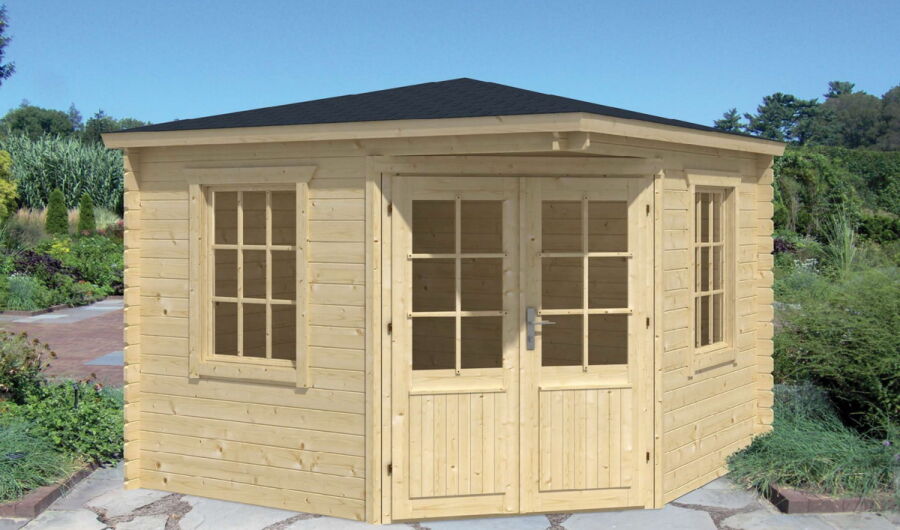 Tuindeco Gartenhaus Blockhütte ASMUND 300 x 300 / 28mm