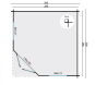 Tuindeco Gartenhaus Blockhütte ASMUND 300 x 300 / 28mm