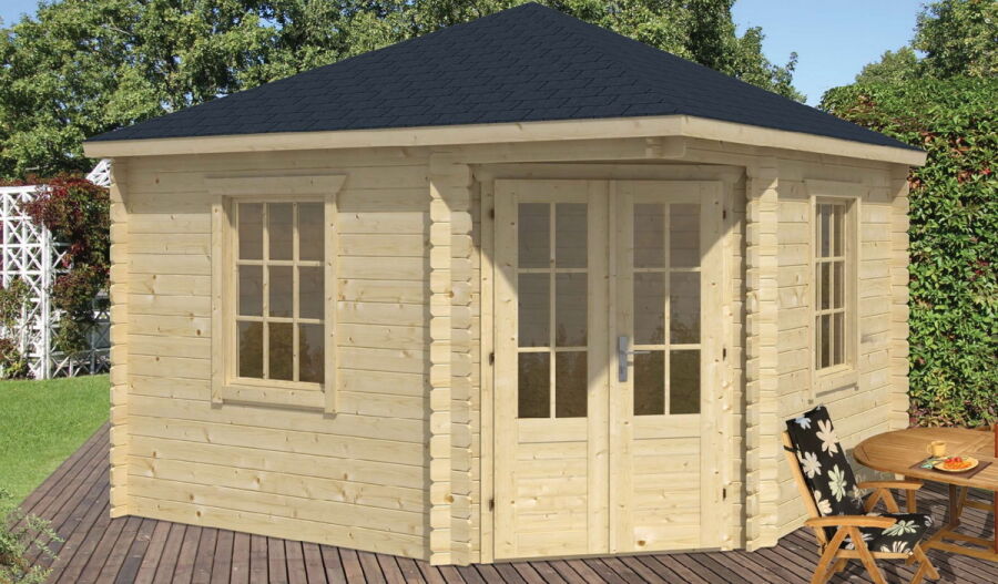 Tuindeco Gartenhaus Blockhütte DAGMAR 350 x 350 / 28mm