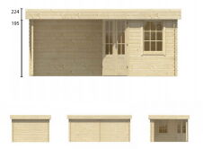 Tuindeco Gartenhaus Blockhütte STIG 500 x 300 / 28mm