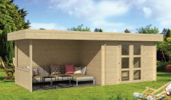 Tuindeco Gartenhaus Blockhütte MAJA 640 x 240 / 28mm