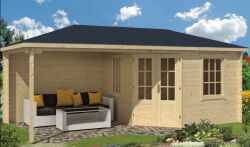 Tuindeco Gartenhaus Blockhütte MARKKU 575 x 300 / 28mm