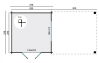 Tuindeco Gartenhaus Blockhütte DELLINGER 300 x 300 / 28mm