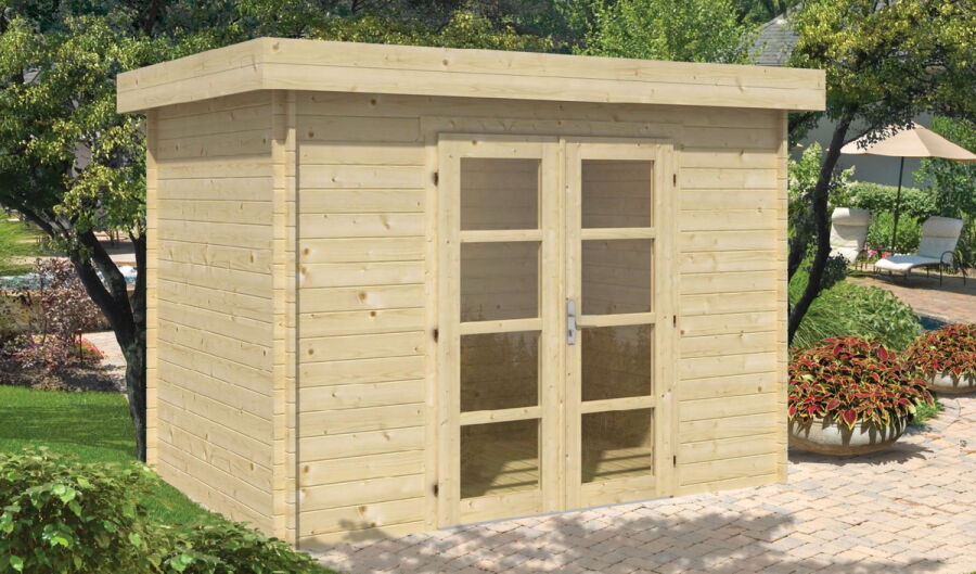 Tuindeco Gartenhaus Blockhütte MINIMODERN 300 x 200 / 28mm