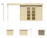 Tuindeco Gartenhaus Blockhütte EXTRAMODERN 510 x 250 - 28 mm