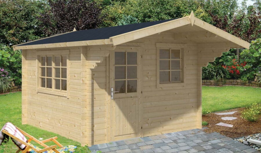 Tuindeco Gartenhaus Blockhütte RIHO 320 x 320 / 40mm