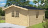 Tuindeco Gartenhaus Blockhütte GUNDA 400 x 400 / 40mm