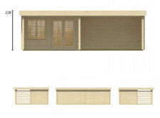 Tuindeco Gartenhaus Blockhütte LILOU 490 x 820 / 40mm