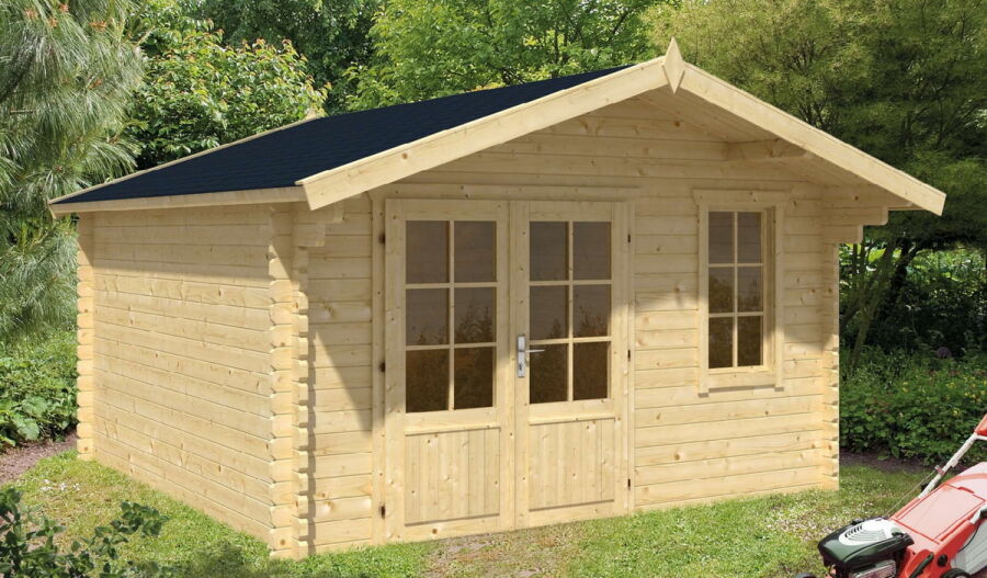 Tuindeco Gartenhaus Blockhütte ULRIK 380 x 380 / 44mm
