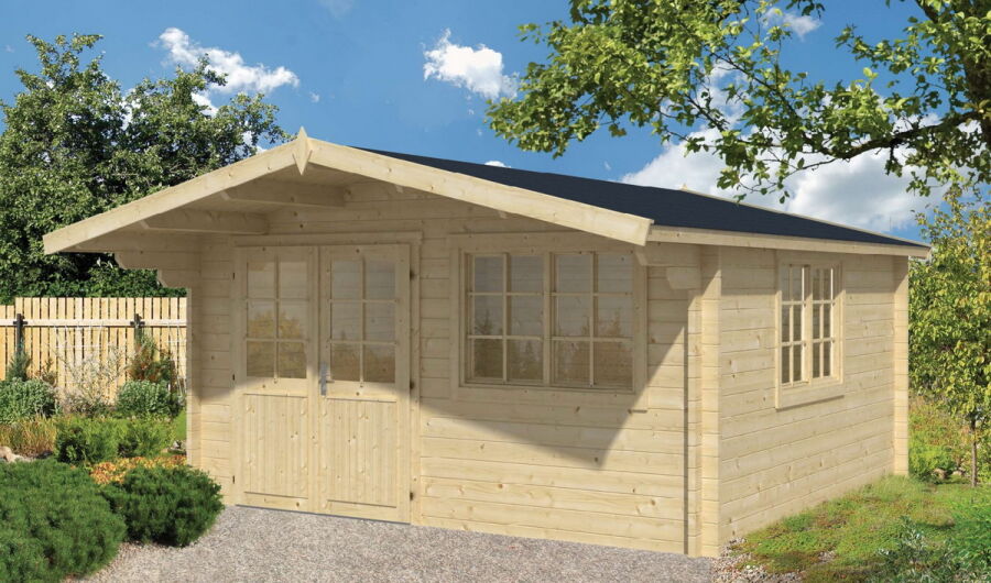 Tuindeco Gartenhaus Blockhütte INGE 420 x 420 / 44mm