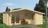 Tuindeco Gartenhaus Blockhütte WOLFGANG 530 x 450 / 44 mm, natur