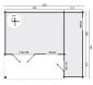 Tuindeco Gartenhaus Blockhütte WOLFGANG 530 x 450 / 44 mm, natur