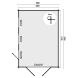 Tuindeco Garage Garage MARKETTA 380 x 536 / 45mm