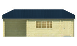 Tuindeco Gartenhaus Blockhütte SIBELLA 420 x 850 / 44mm
