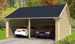 Tuindeco Garage Garage-Offene Scheune NYSSE 600 x 600 / 70mm natur