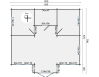 Tuindeco Gartenhaus Blockhütte MULLINGAR + 27 mm Dach /790 x 850 / 70 mm, natur