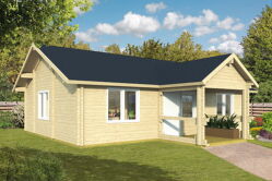 Tuindeco Gartenhaus Blockhütte FINN inkl. Fundament,...