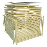 Karibu Gartenhaus QUBIC 1 terragrau 19mm Wandstärke