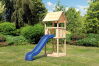 Karibu Spielturm LOTTI Spielturm naturbelassen inkl. Sandkiste und Rutsche blau