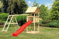 Karibu Spielturm LOTTI Spielturm naturbelassen inkl....