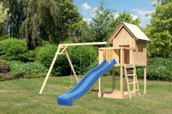 Karibu Spielturm FRIEDA naturbelassen inkl. Sandkiste...