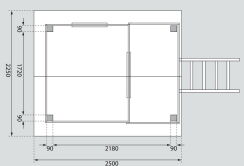Karibu Spielturm Stelzenhaus BENJAMIN terragrau inkl. Rutsche blau