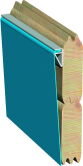 Karibu Pool MODELL 1 VARIANTE B Classic Deck Folie BLAU
