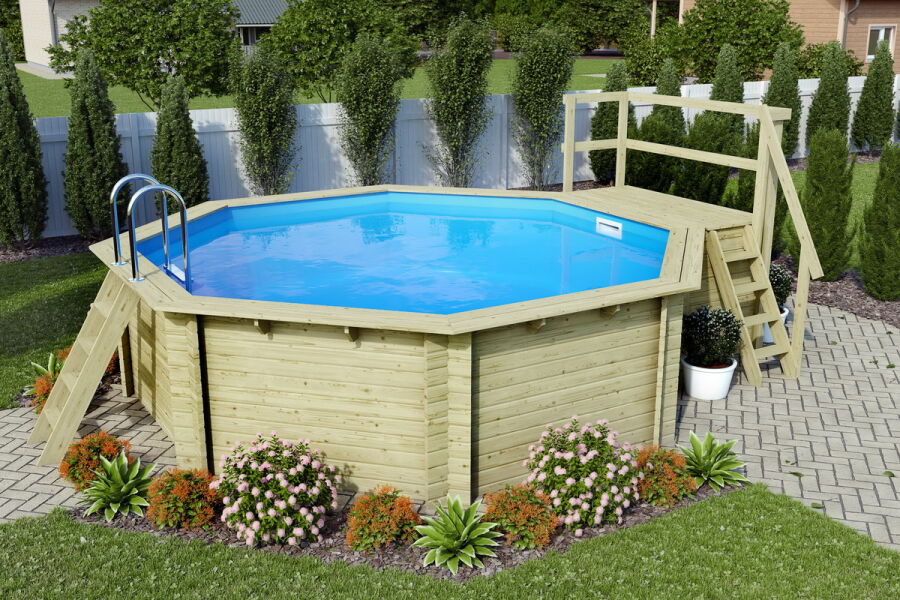 Karibu Pool MODELL 2 VARIANTE B Classic Deck Folie BLAU