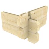 Gartenhaus RHEIN 560x420 cm (L); 40 mm Doppelnut; ohne Boden; 2-Raum-Haus