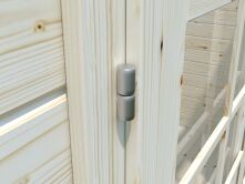 Gartenhaus ELLA 13,1 m²; 470x320 cm, 28mm Bohlen, naturbelassen