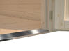 Gartenhaus ELLA 13,1 m²; 470x320 cm, 28mm Bohlen, naturbelassen