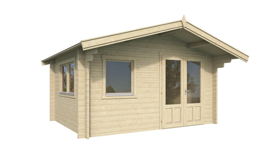 Gartenhaus BALTRUM 4x4 m / 50mm / beidseitig farblich behandelt
