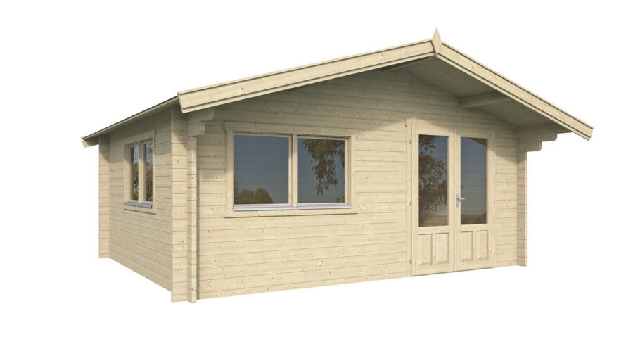 Gartenhaus BALTRUM 5x4 m / 50mm / einseitig farblich behandelt