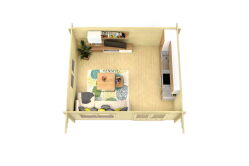 Gartenhaus BALTRUM 5x5 m / 50mm