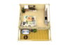 Gartenhaus JUIST 5x5 m + 2 m Terrasse / 50mm