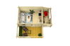 Gartenhaus SPIEKEROOG 4x4 m + 2 m Terrasse und seitlicher Anbau / 50mm