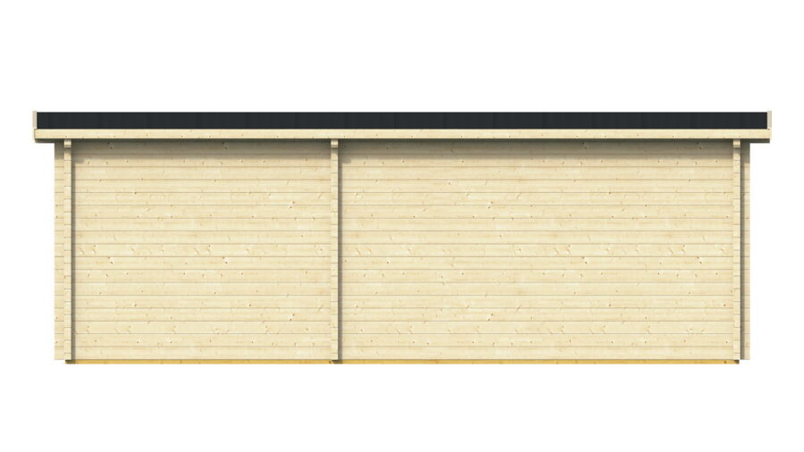 Gartenhaus Carmen 4x5 m + 3 m Schleppdach / 45mm