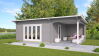 Gartenhaus Claudia 5x4 m + 3 m Schleppdach / 70mm