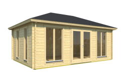 Gartenhaus NICOLE, 590x400 cm ISO (A), 44 mm Doppelnut,...